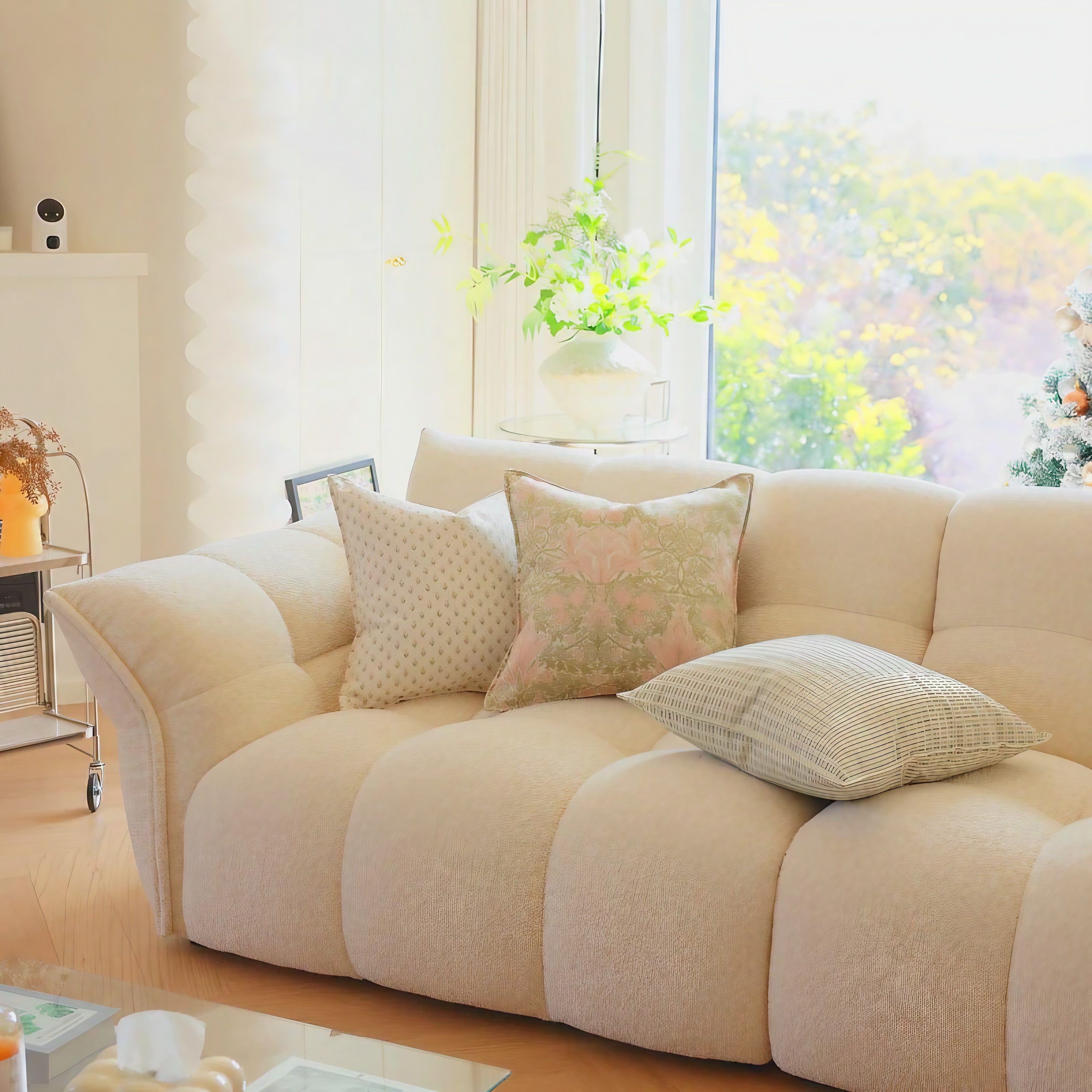 Sage Blossom Cushion Covers