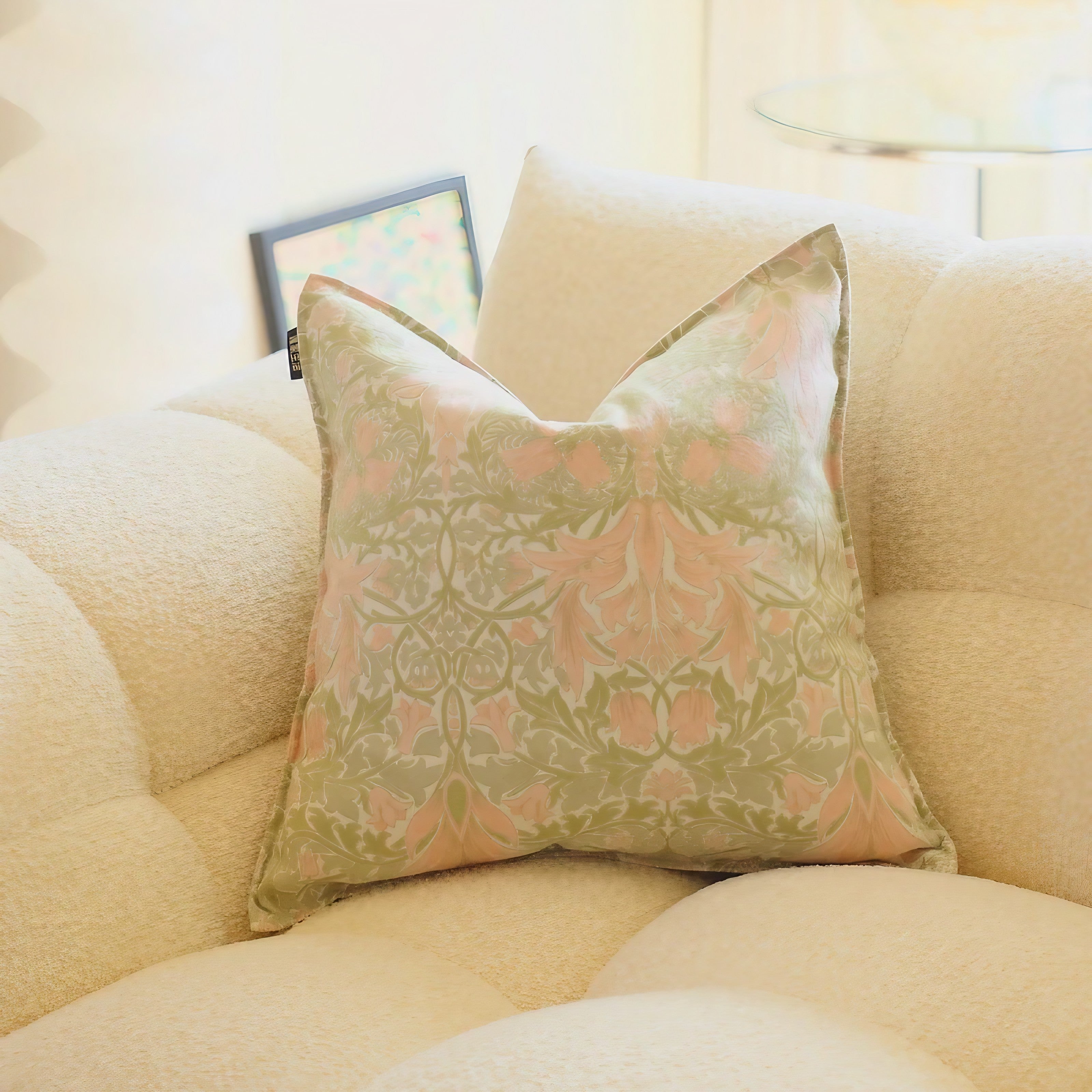Sage Blossom Cushion Covers