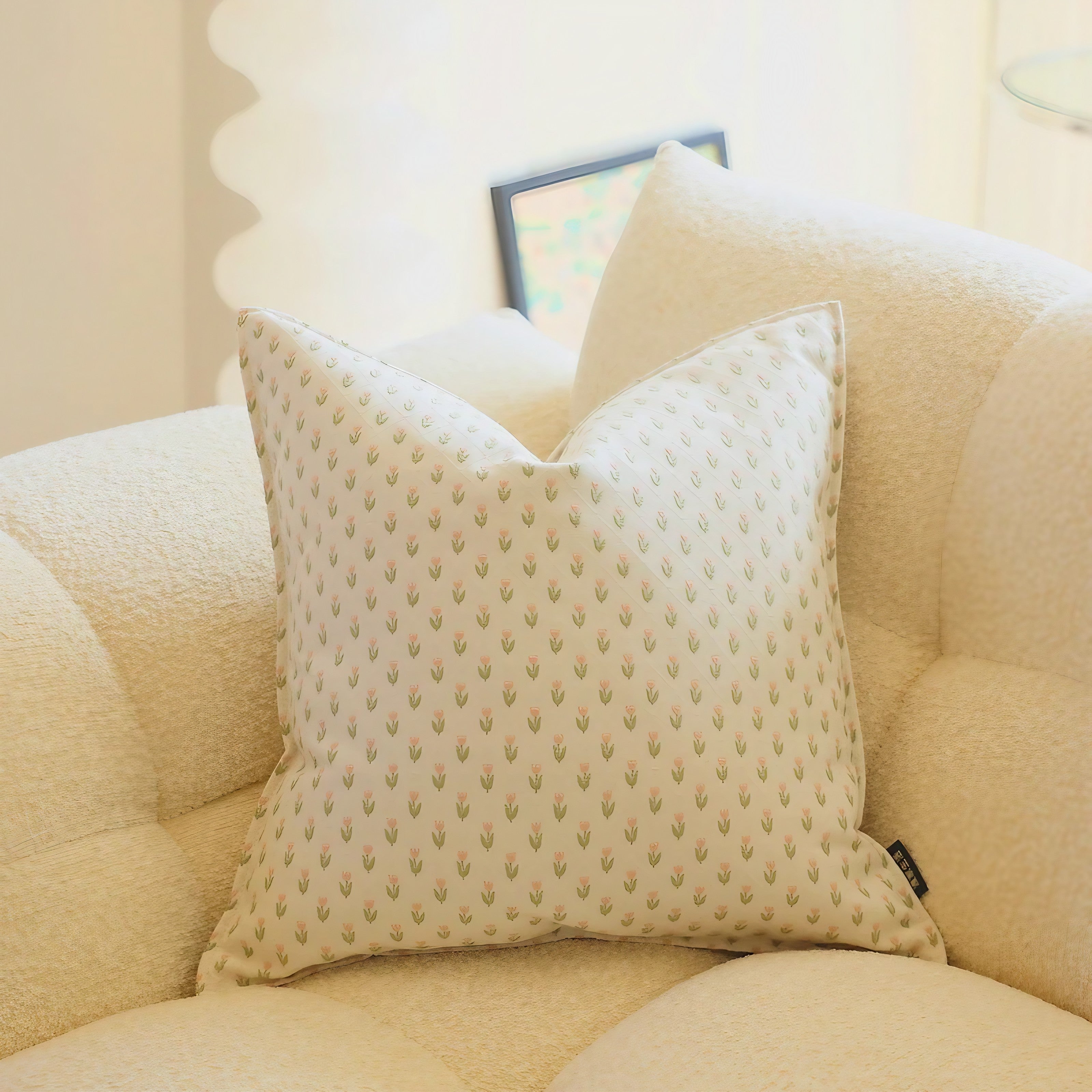 Sage Blossom Cushion Covers
