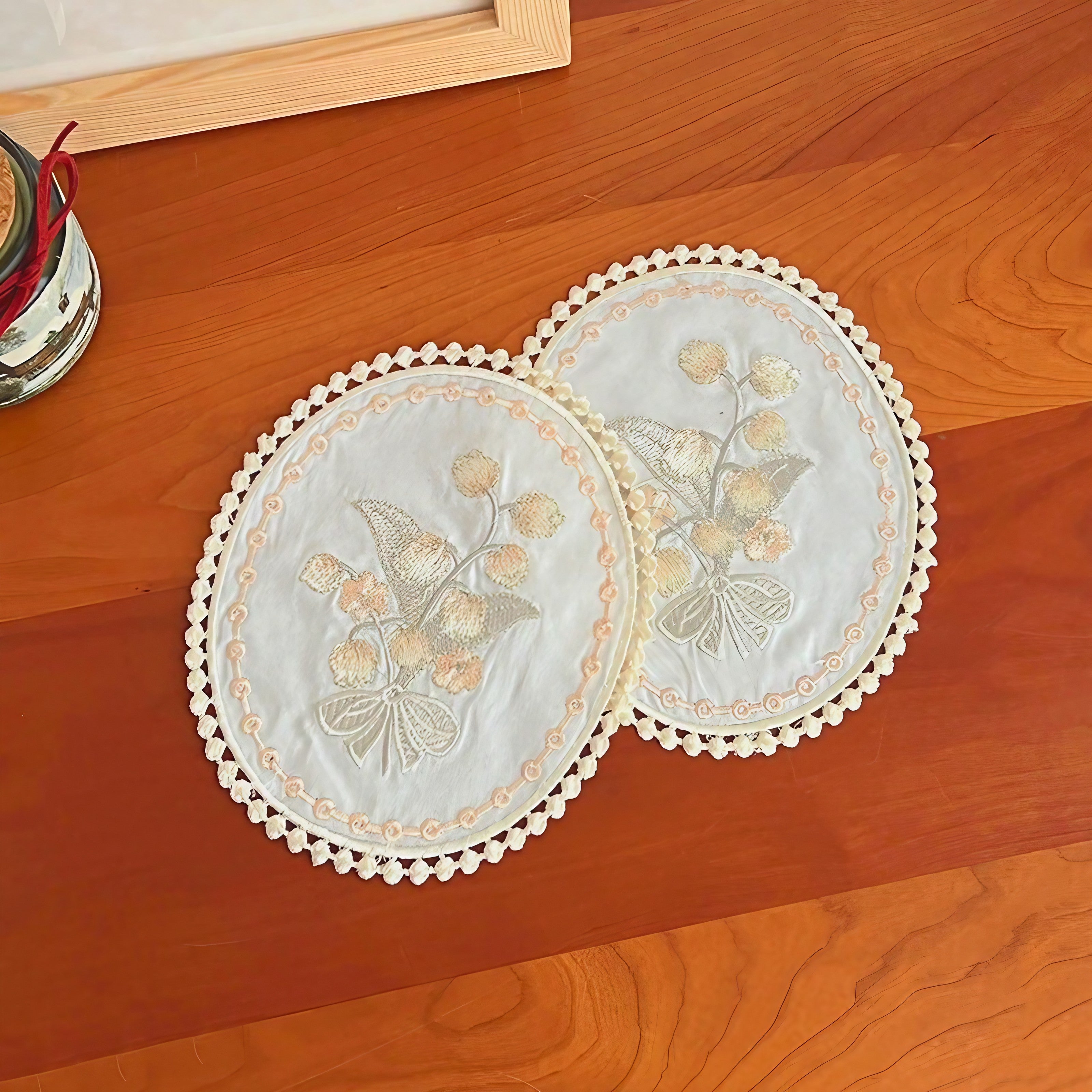 Satin Blossom Coasters