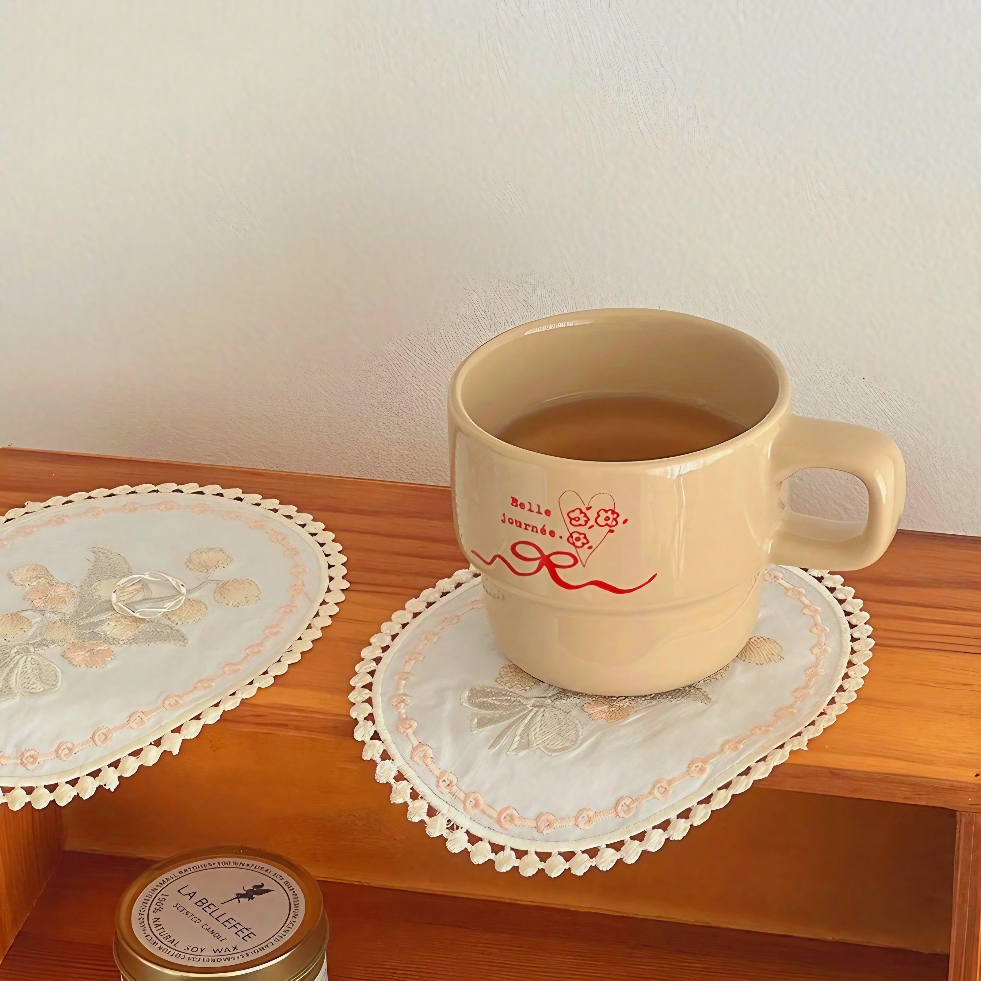 Satin Blossom Coasters