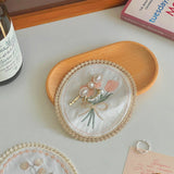 Satin Blossom Coasters