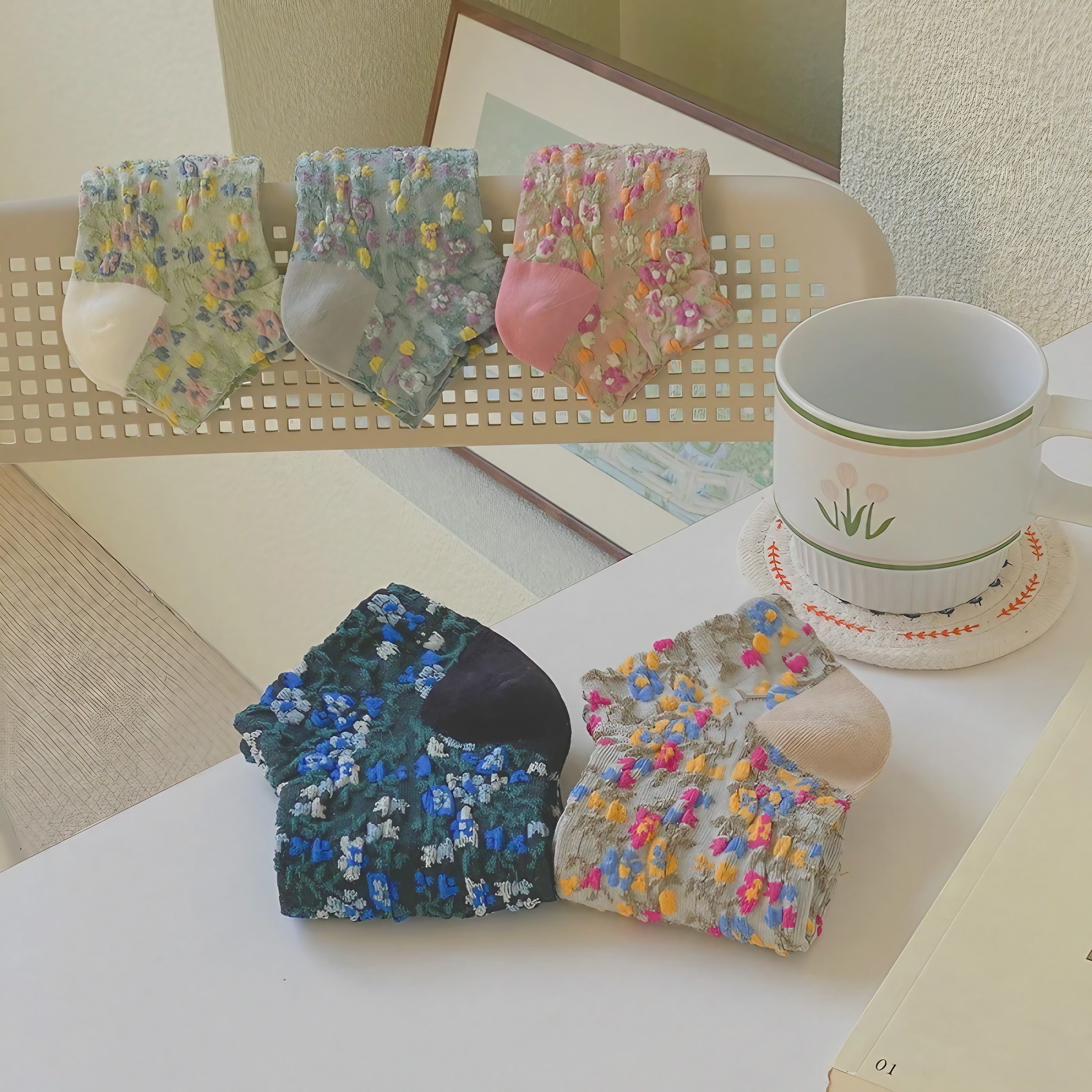 Secret Wildflower Socks