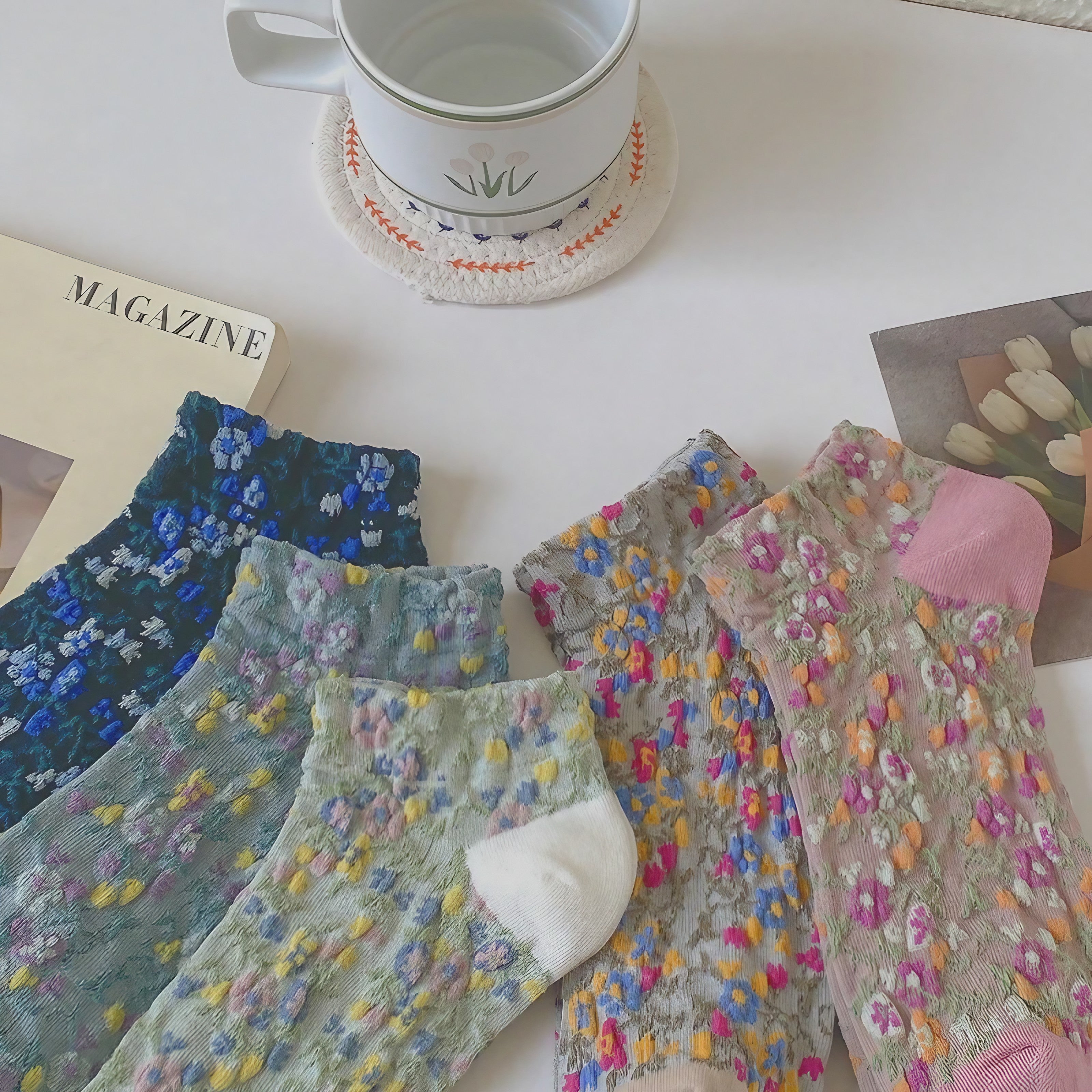 Secret Wildflower Socks