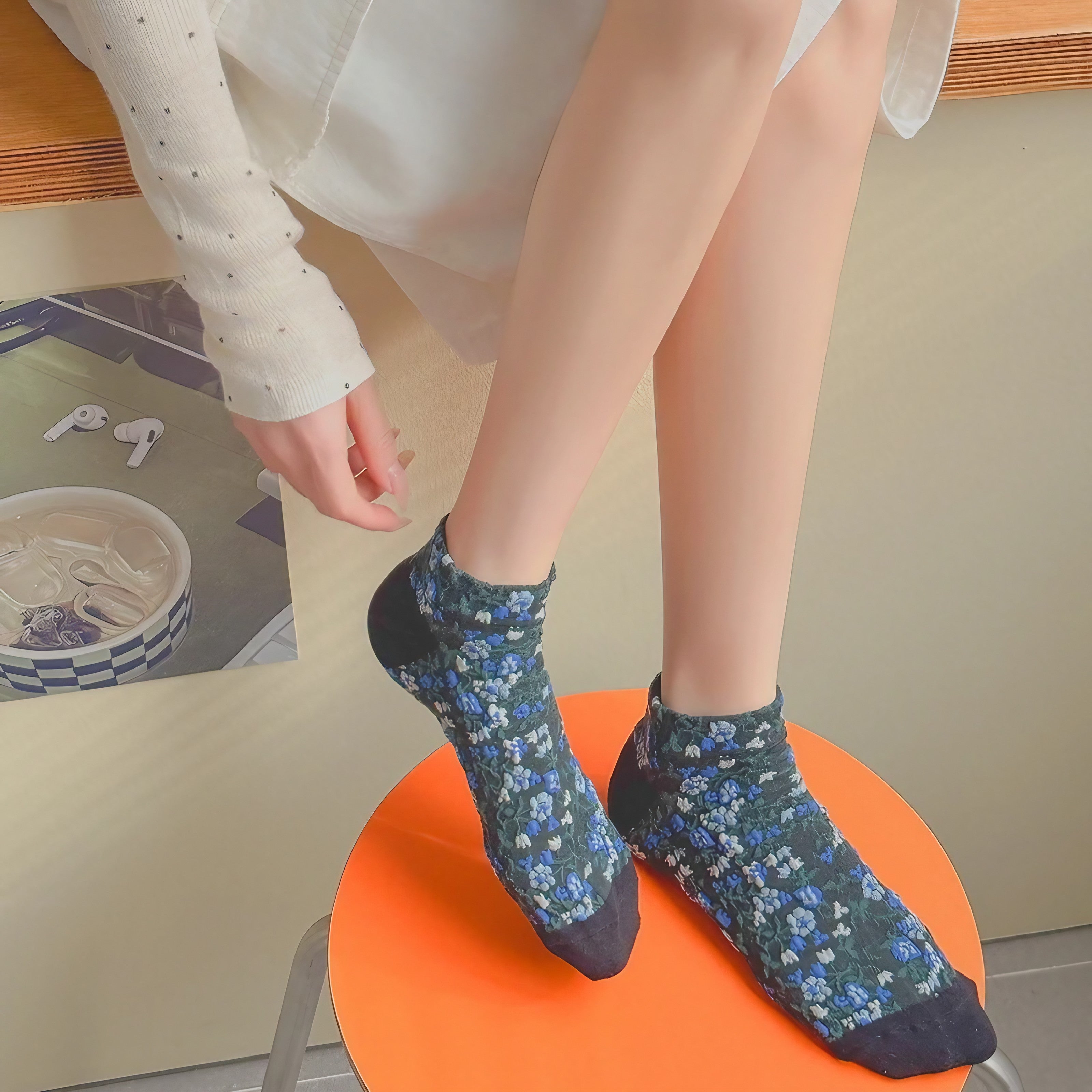 Secret Wildflower Socks