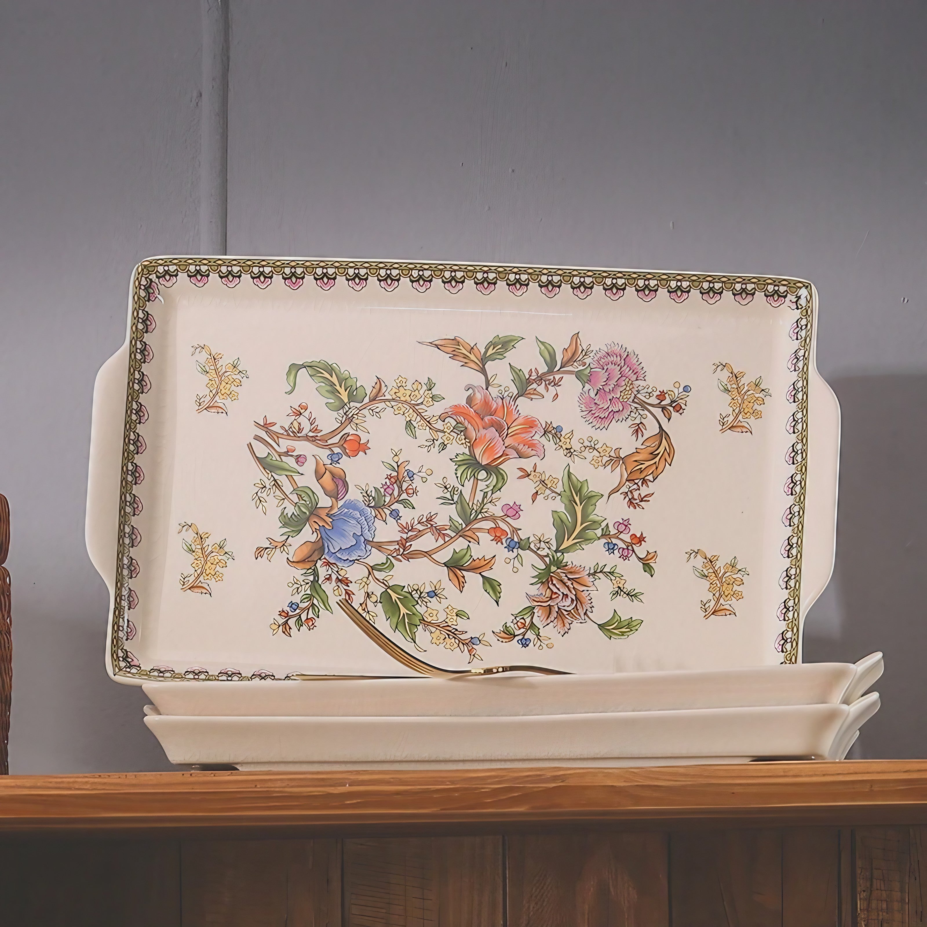 Serene Blossom Trays