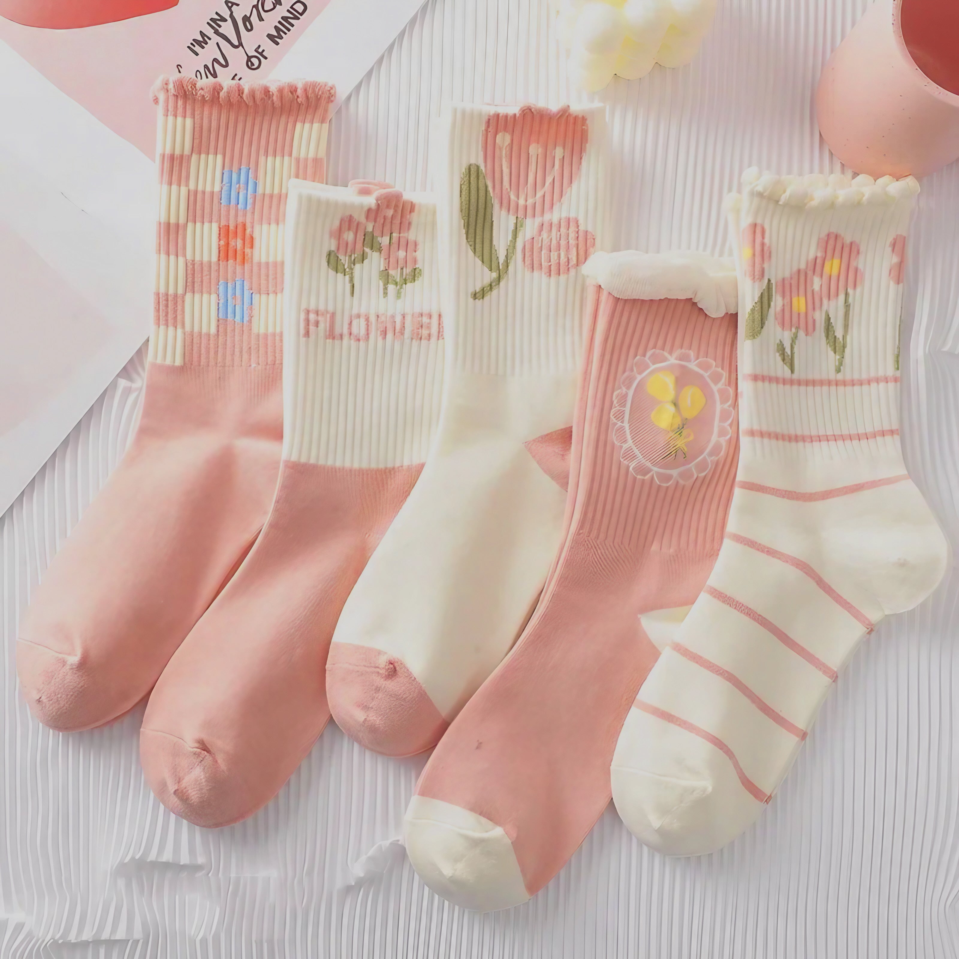 Blush Garden Socks