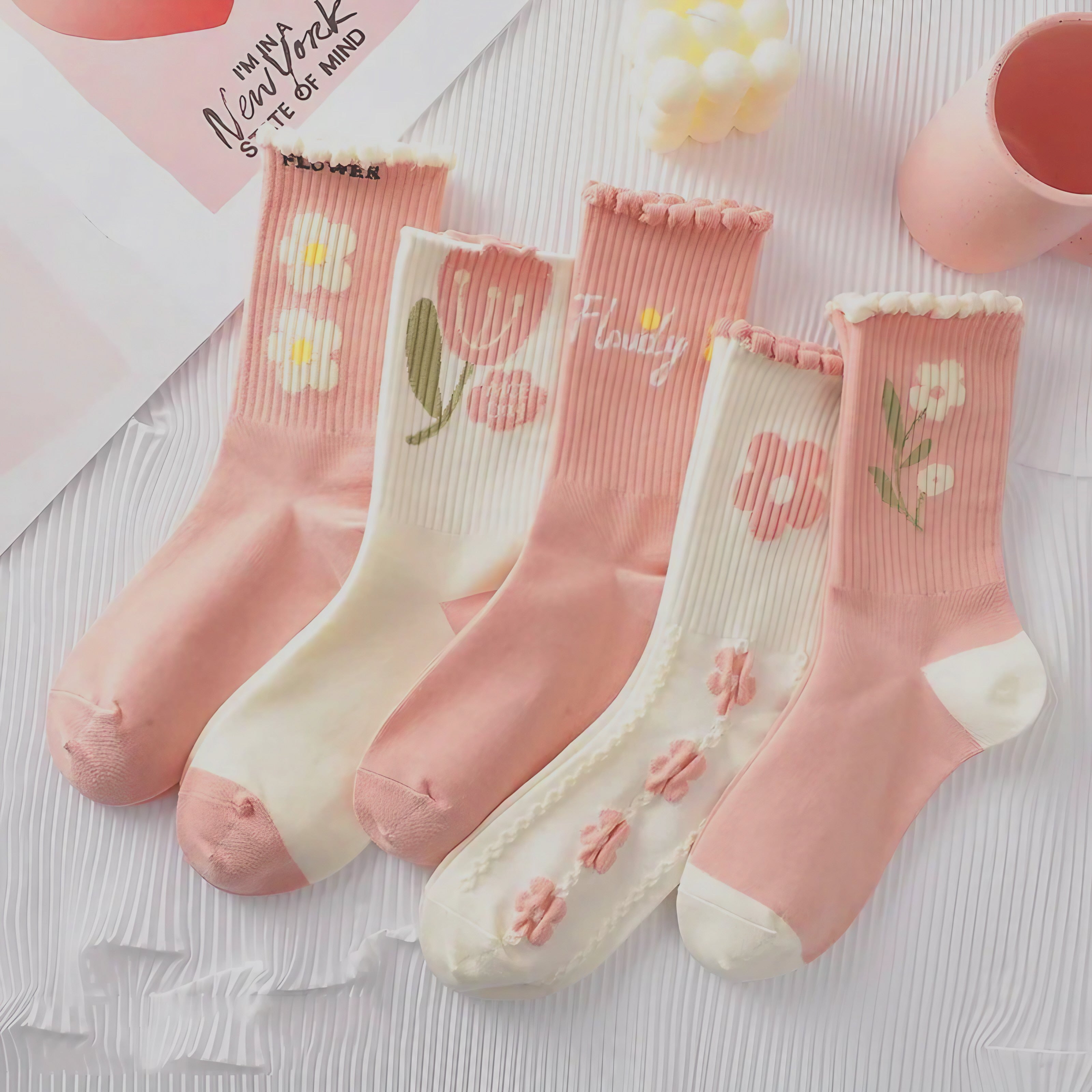 Blush Garden Socks