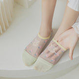 Smiley Bloom Mesh Socks