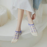 Smiley Bloom Mesh Socks