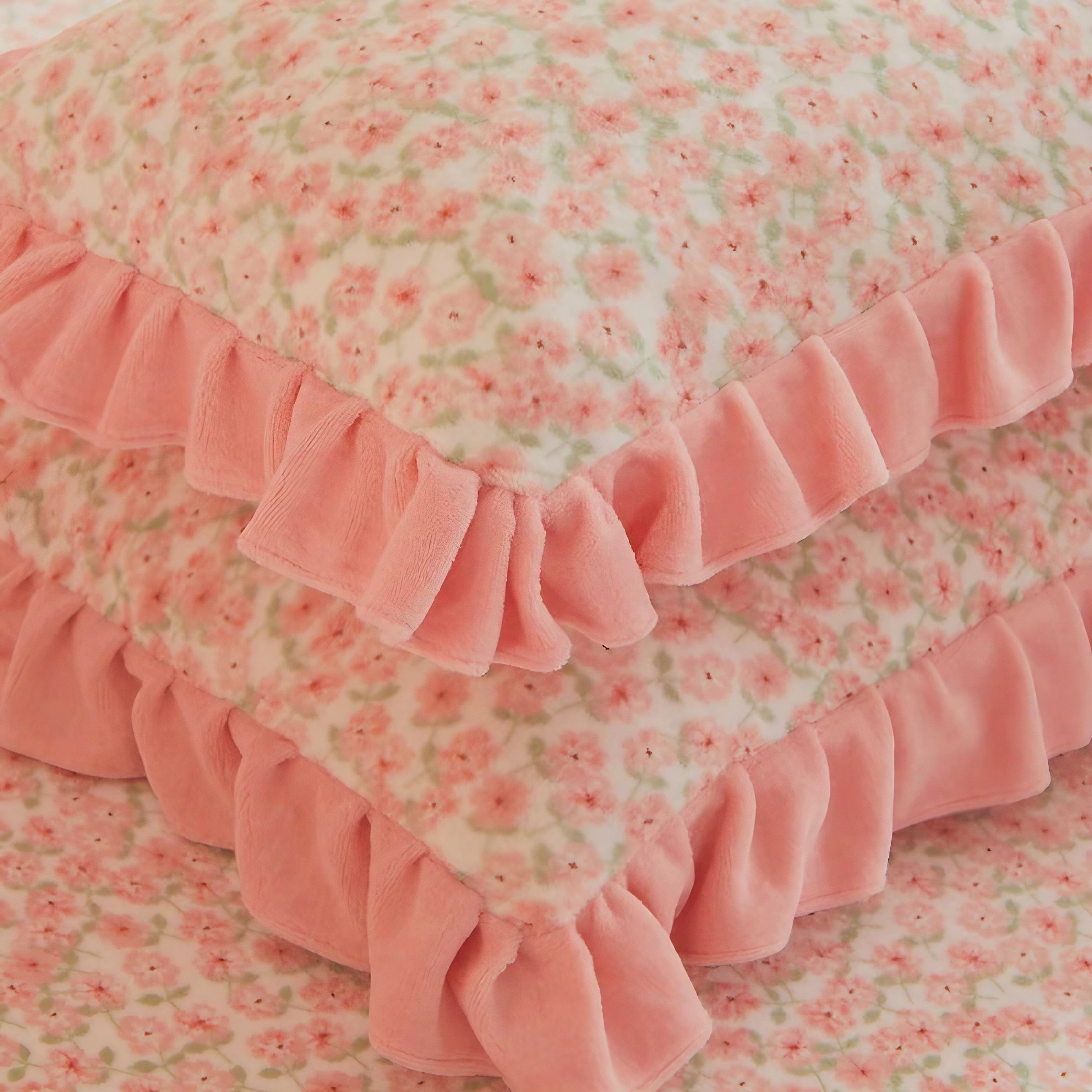 Soft Bloom Frill Pillowcase