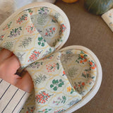 Soft Cottage Garden Slippers