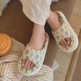 Soft Cottage Garden Slippers