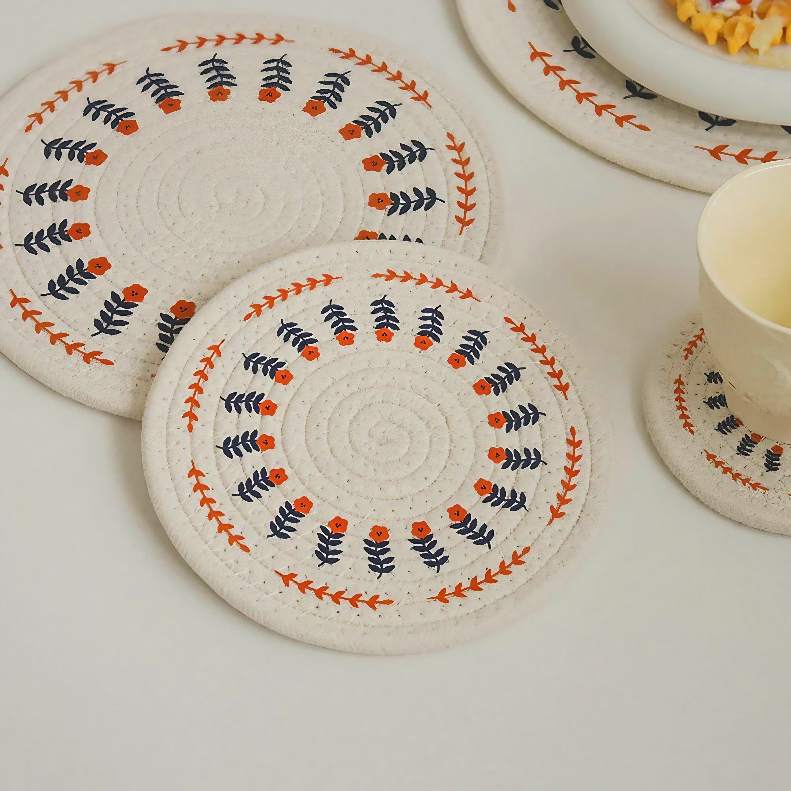 Spring Symphony Scalloped Coaster