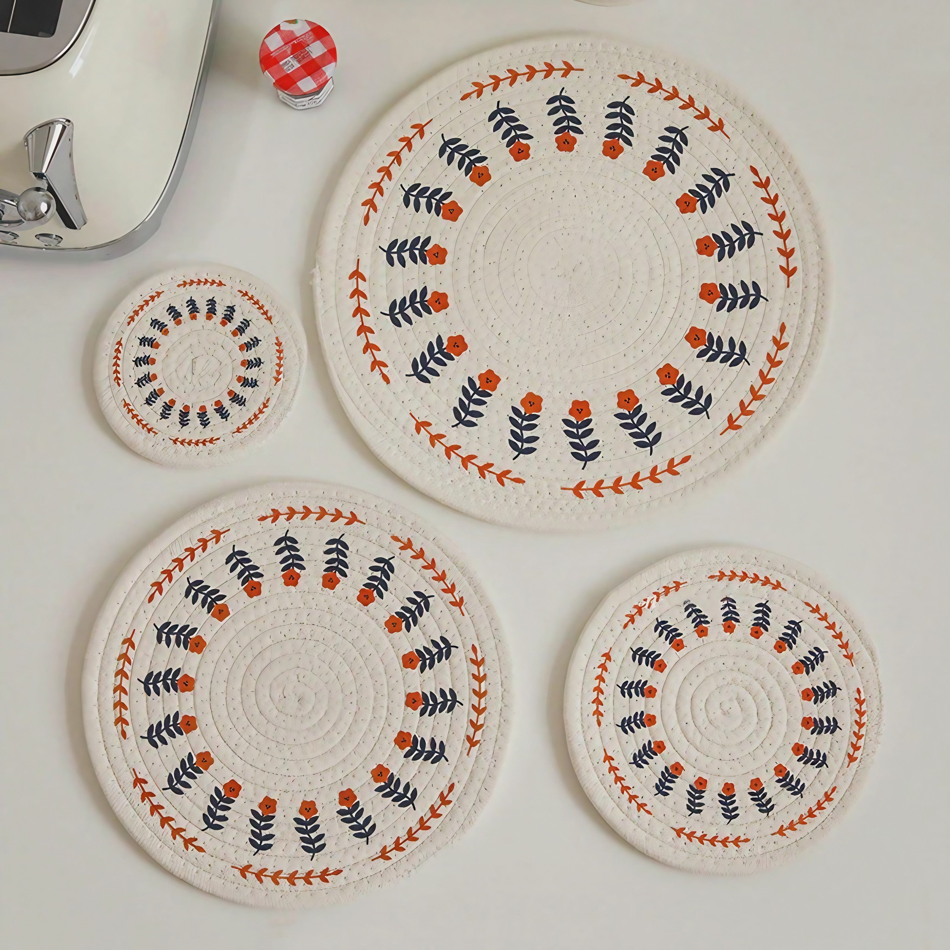 Spring Symphony Scalloped Coaster