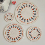 Spring Symphony Scalloped Coaster