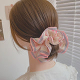 Stripe Edge Floral Hair Band