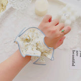 Stripe Edge Floral Hair Band