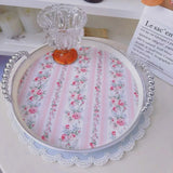 Rosy Lace Serving Tray