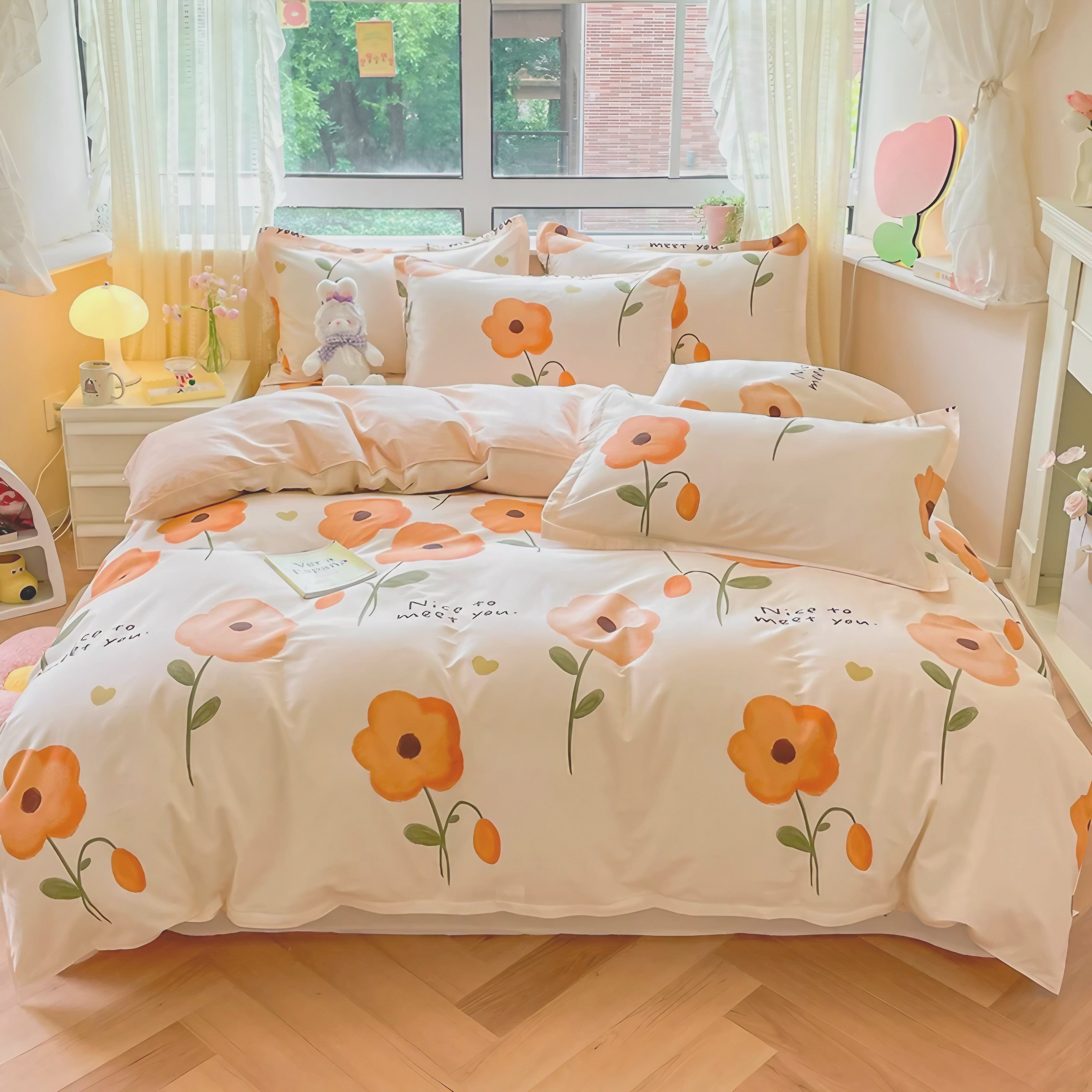 Pastel Garden Bedding Set