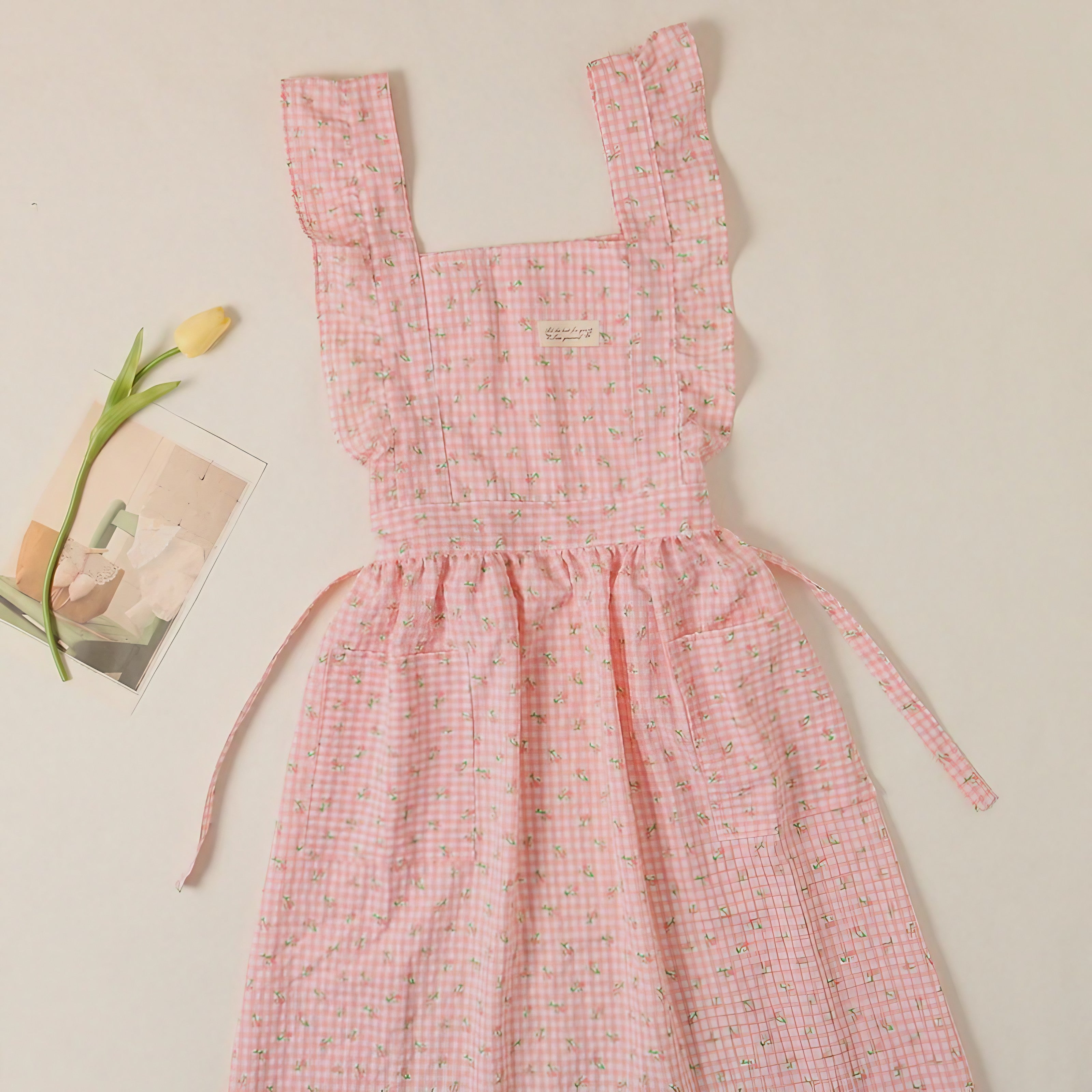 Sweet Gingham Garden Apron