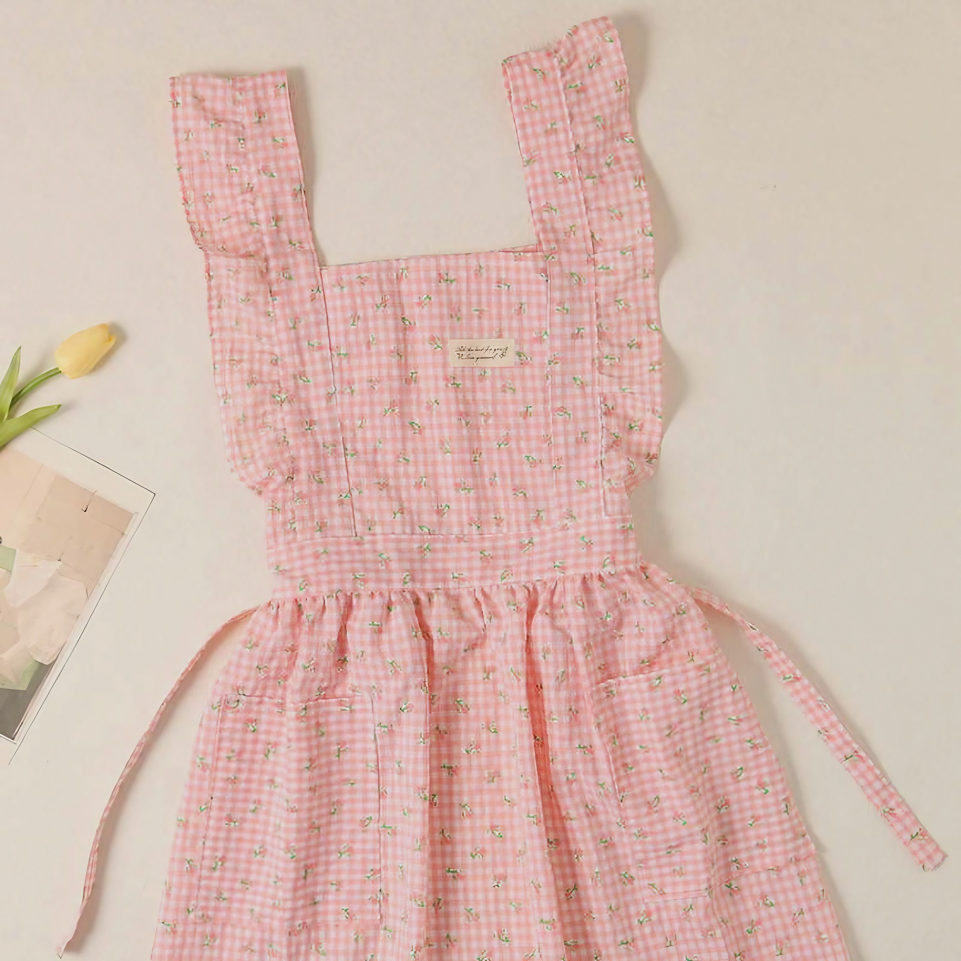 Sweet Gingham Garden Apron