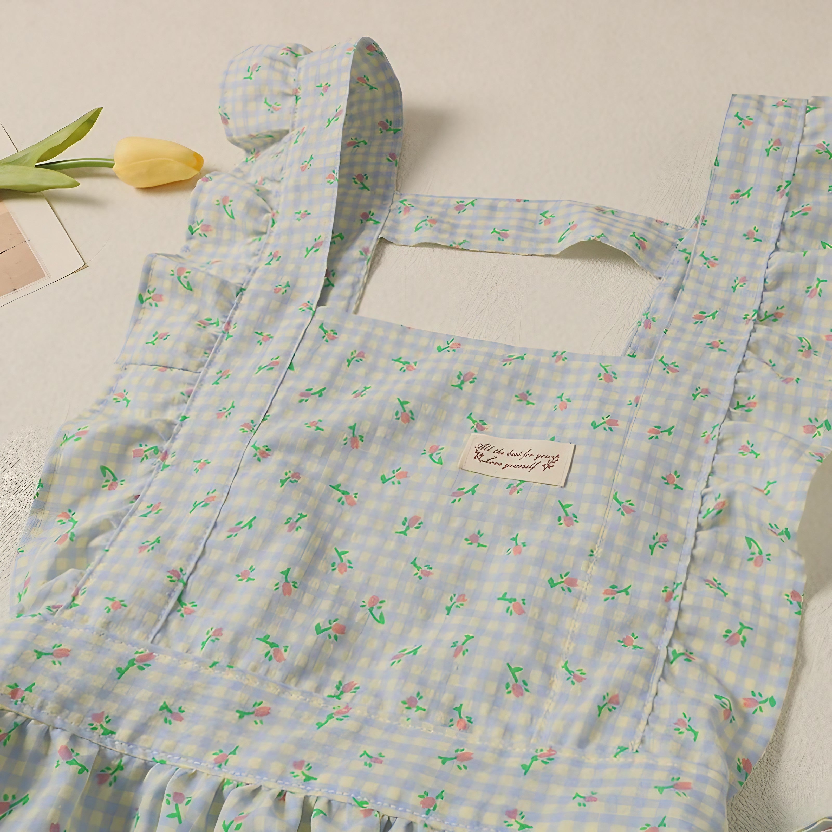 Sweet Gingham Garden Apron