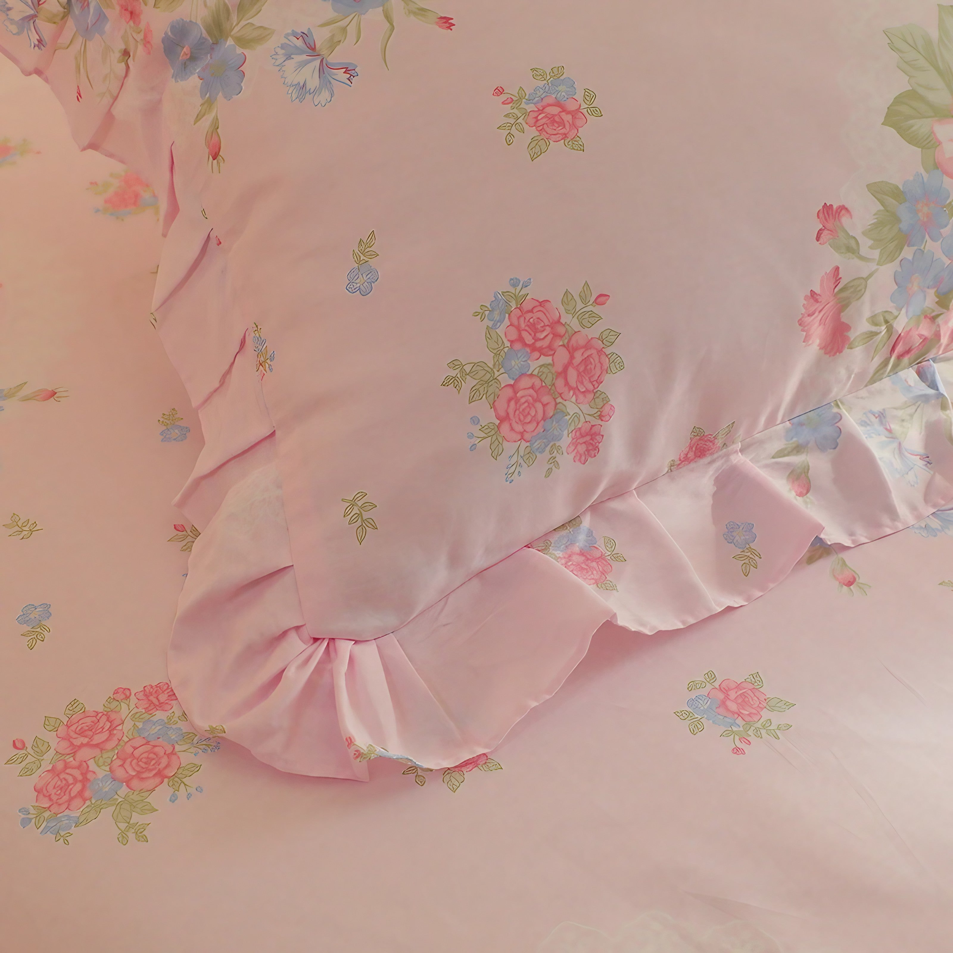 Sweet Pink Peony Pillowcase