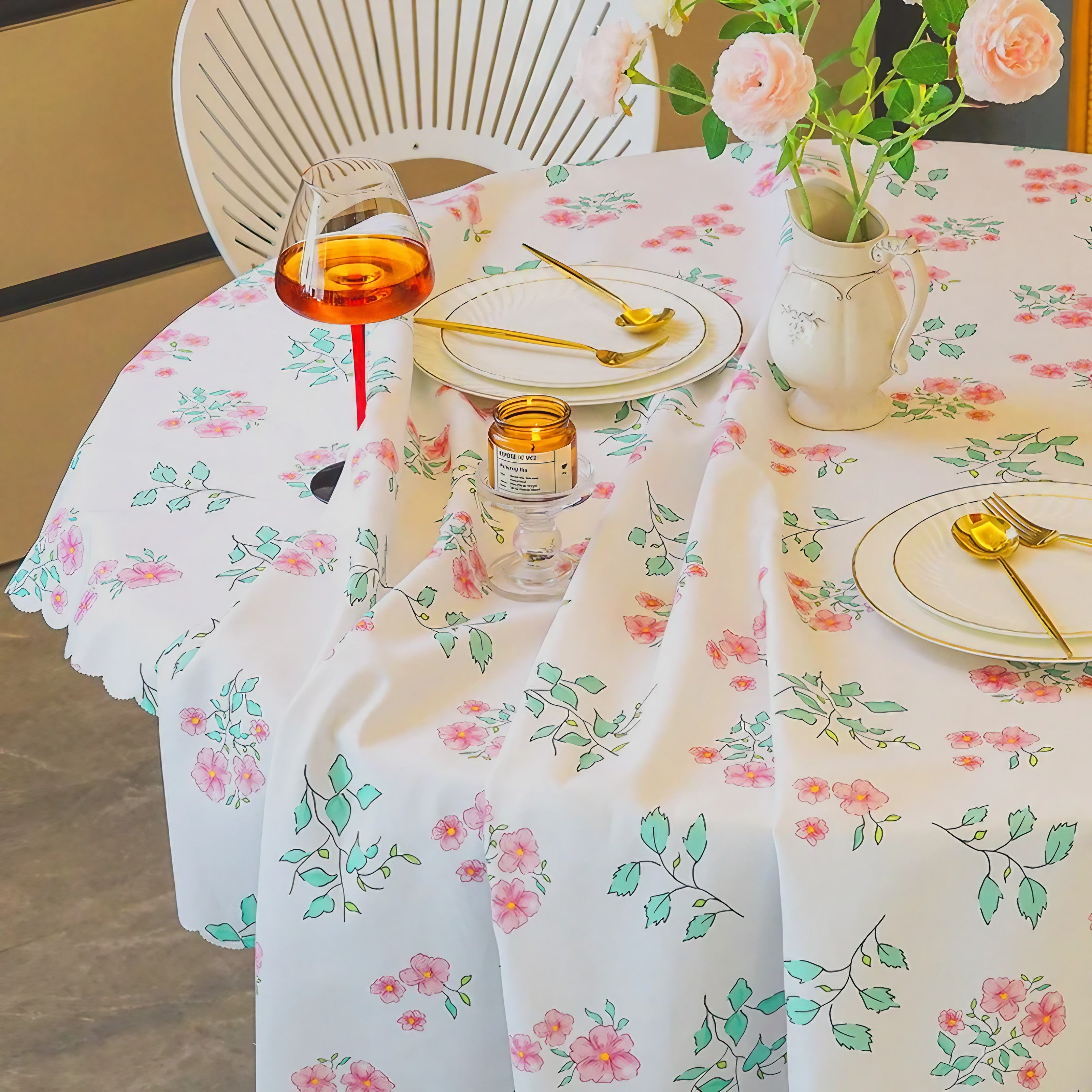 Sweet Rose Meadow Tablecloth