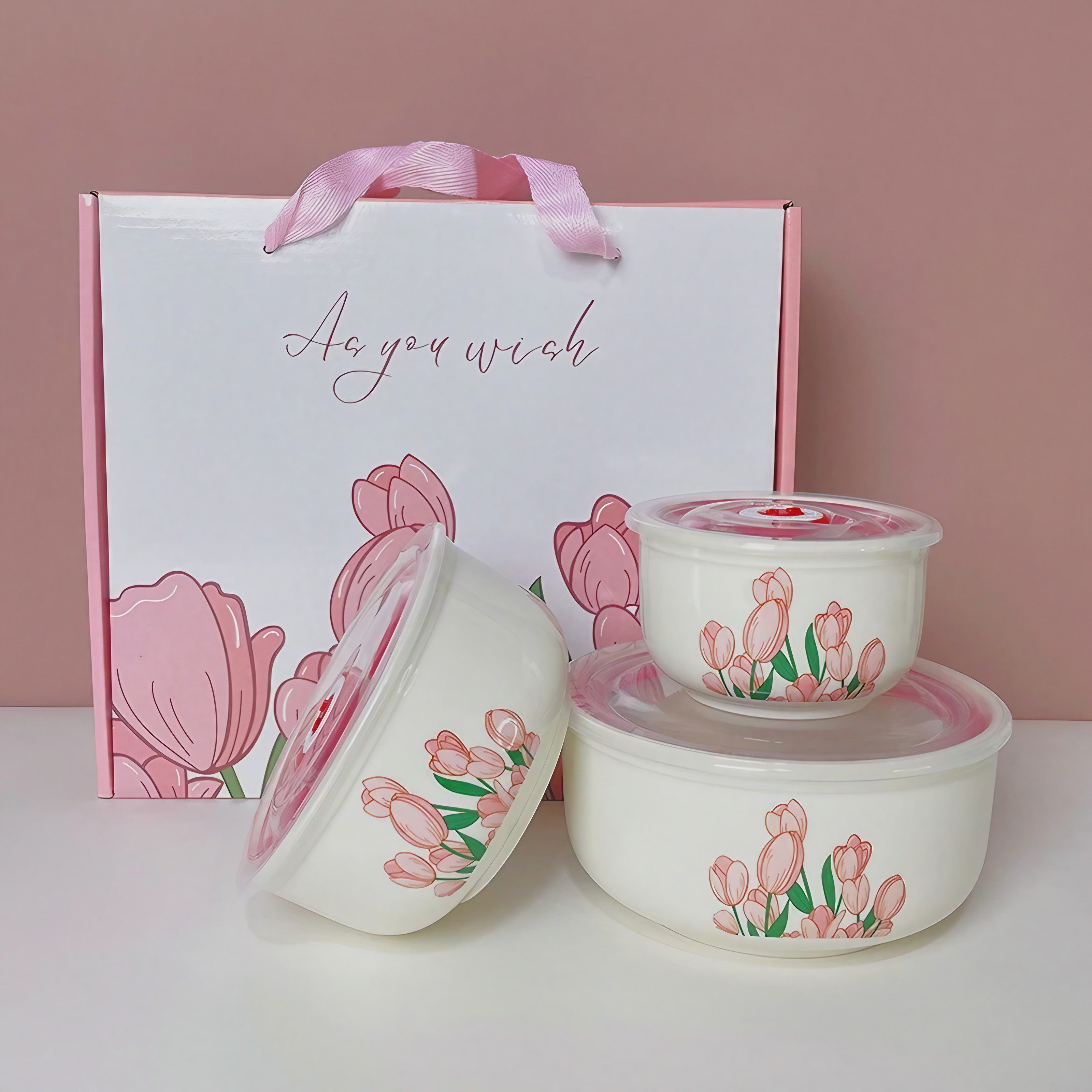 Tulip Bloom Food Storage Set