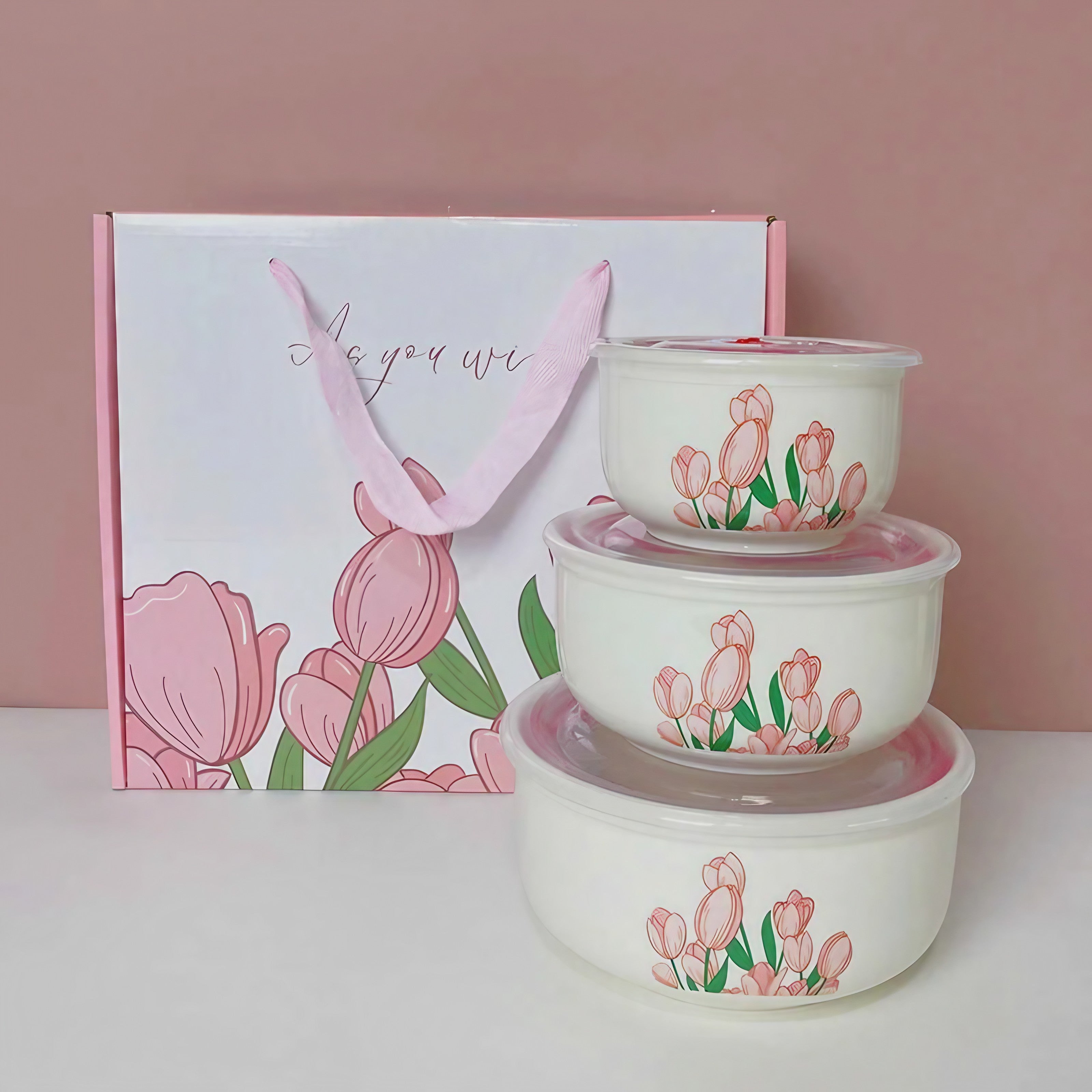 Tulip Bloom Food Storage Set