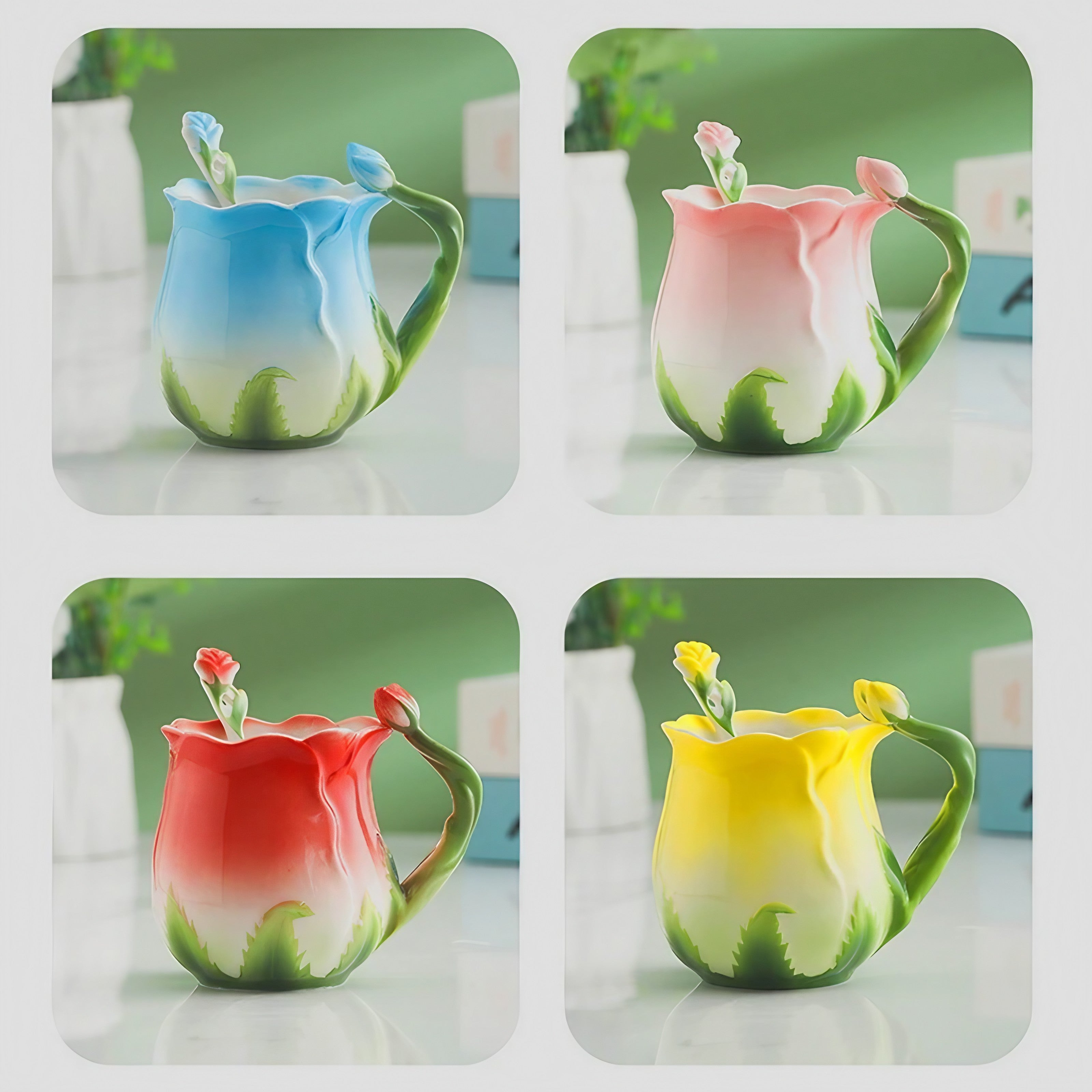 Tulip Blossom Mugs
