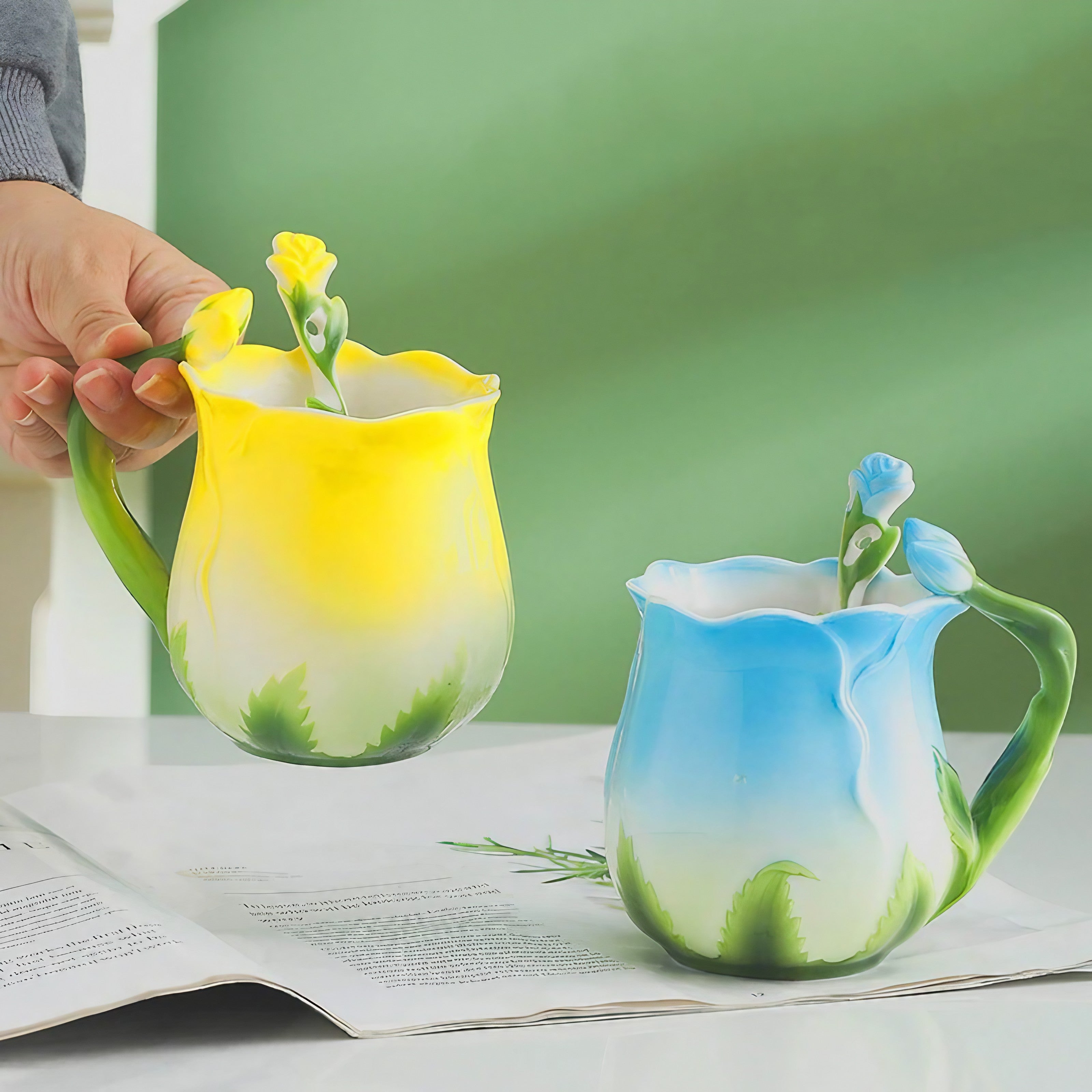 Tulip Blossom Mugs