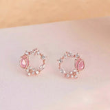 Tulip Halo Earrings