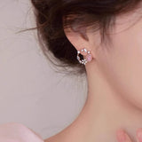 Tulip Halo Earrings