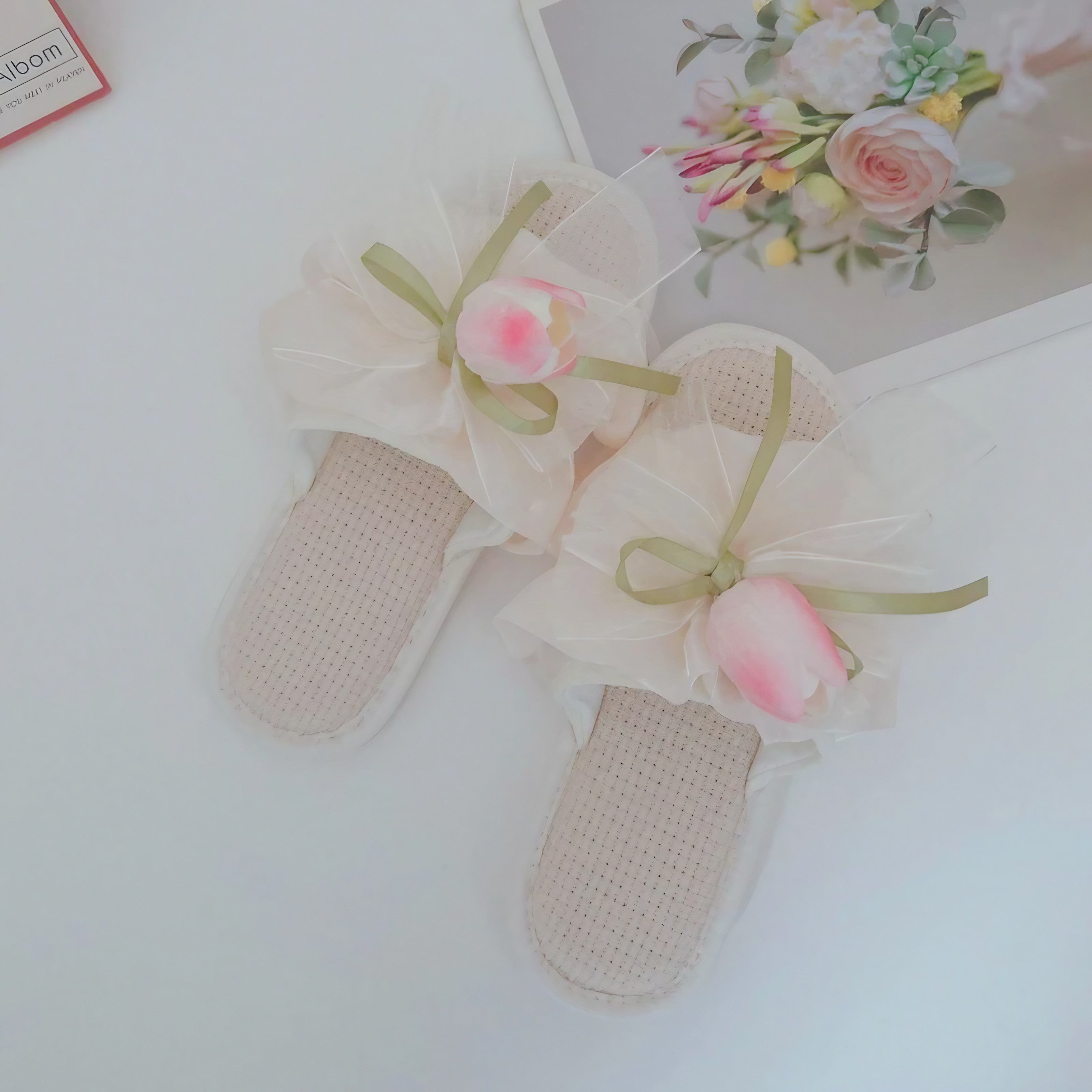 Tulip Tulle Whisper Slippers