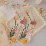 Petal Sheer Socks