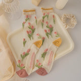 Petal Sheer Socks
