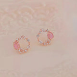 Tulip Halo Earrings