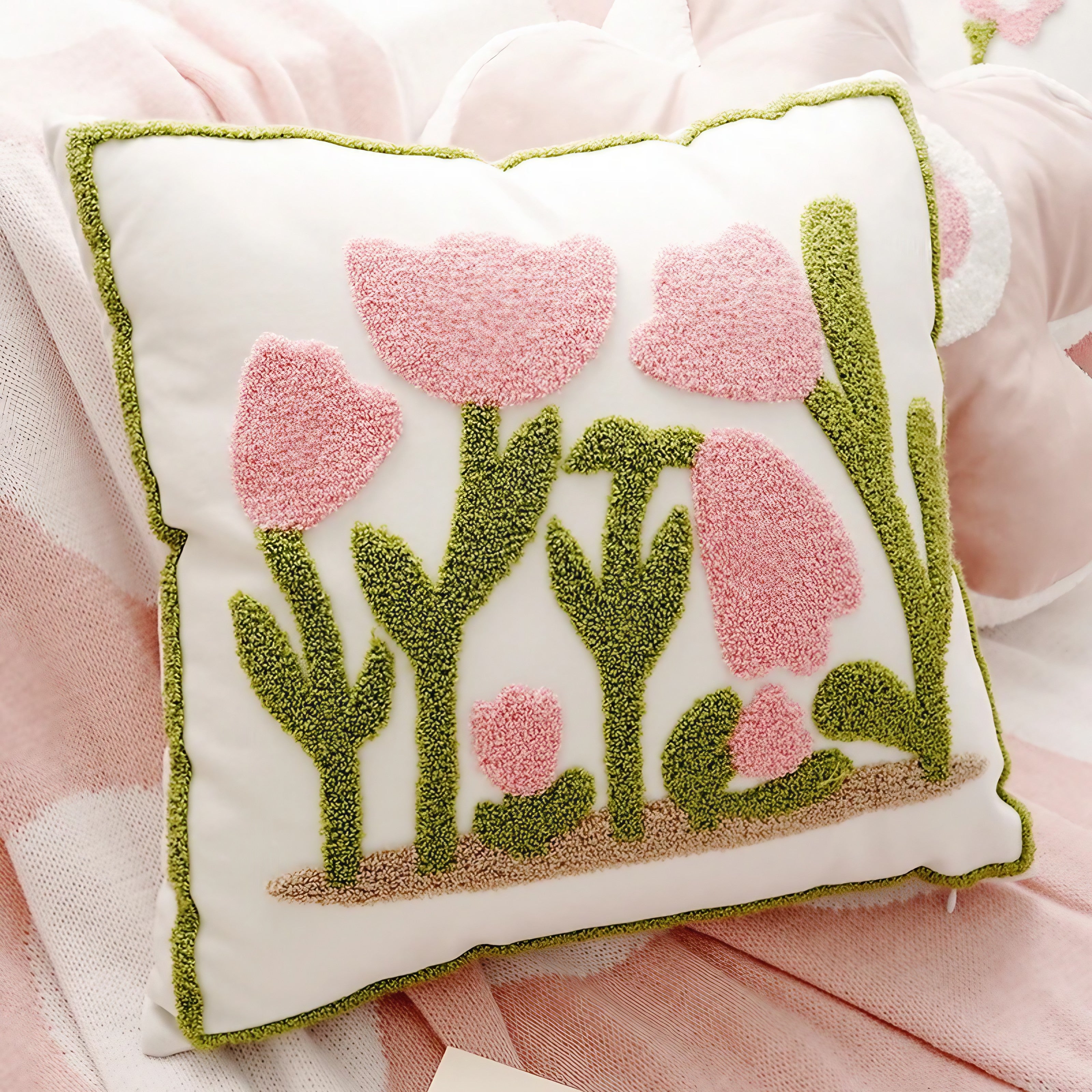 Blush Garden Cushion Cover