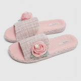 Tweed Rose Slippers