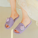 Tweed Rose Slippers