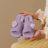 Tweed Rose Slippers