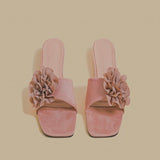 Velvet Bloom Muse Mules