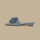 Velvet Bloom Muse Mules