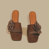Velvet Bloom Muse Mules