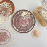 Victorian Embroidery Coasters