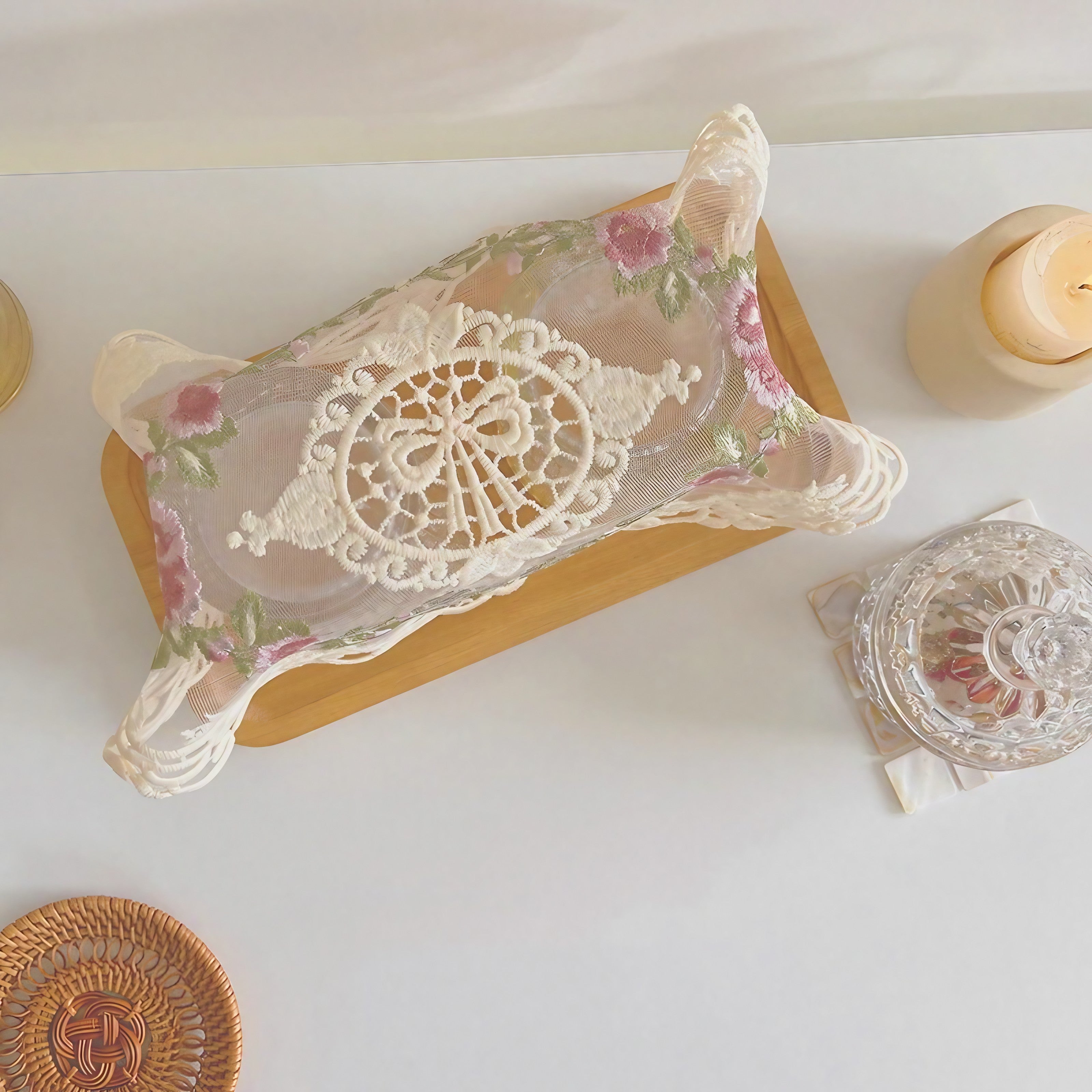 Victorian Embroidery Coasters