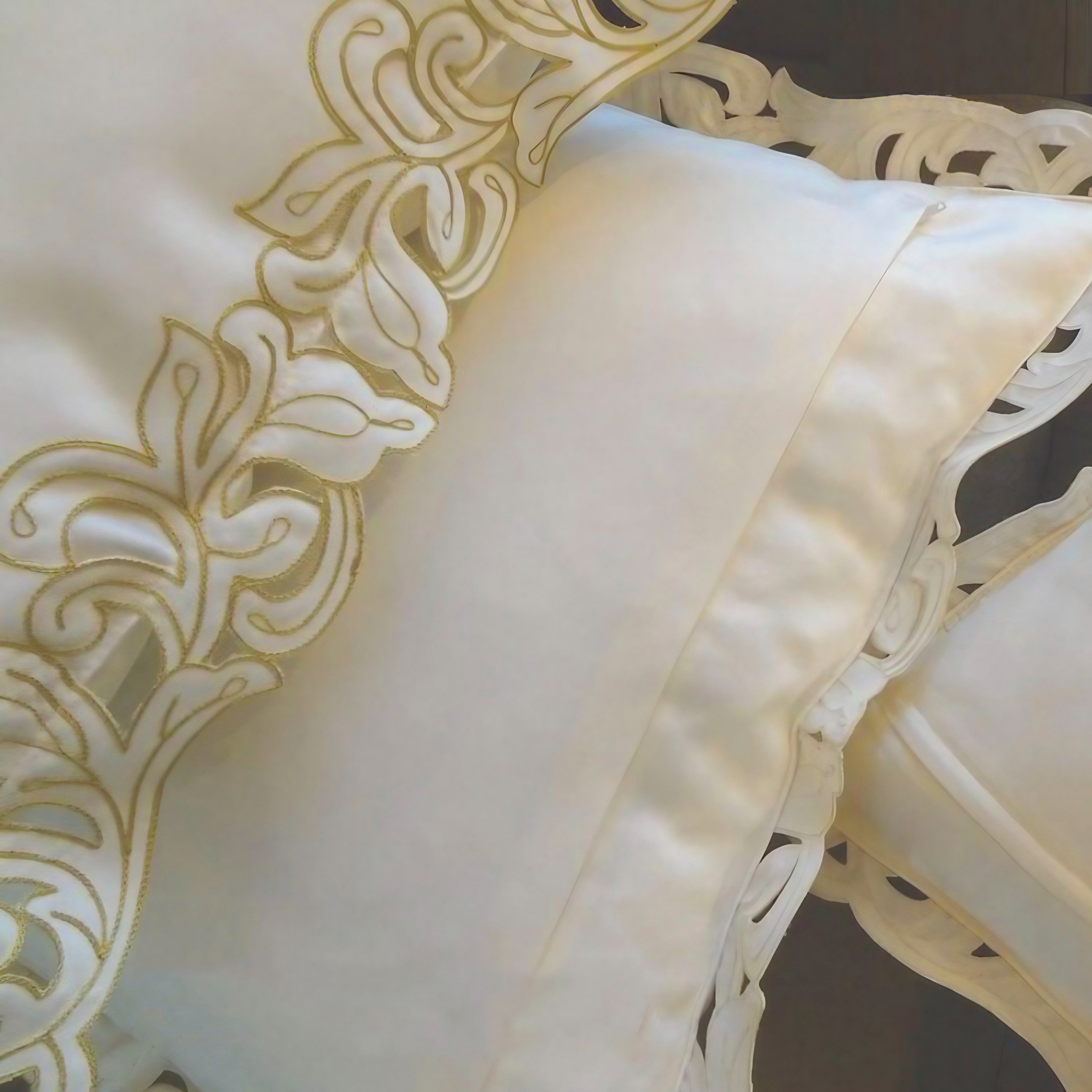 Victorian Rose Lace Cushion Covers