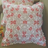 Victorian Rose Lace Cushion Covers